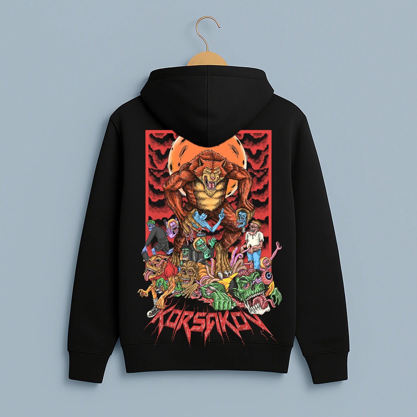 Hoodie Red Clouds